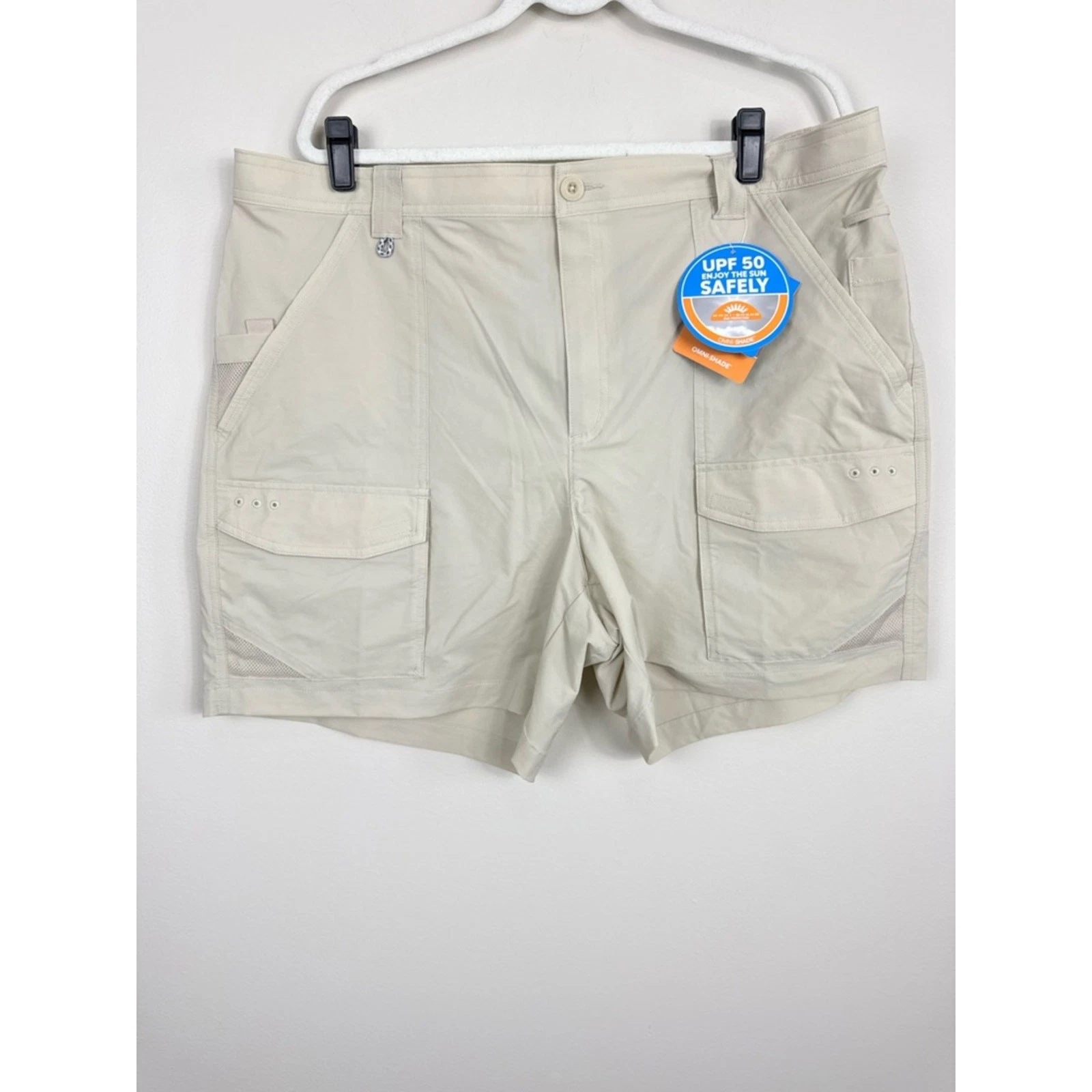 Columbia Permit III Short Mens XL Inseam 6 Tan Outdoor Pockets Casual Summer NWT