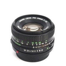 Canon FD 50mm 1.8 Manual Focus Lens With Houa UV Filter