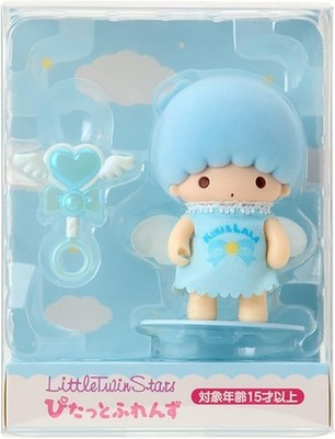 SANRIO Little Twin Stars Kiki Angel Mini Flocked Doll Plush Pitatto Friends New