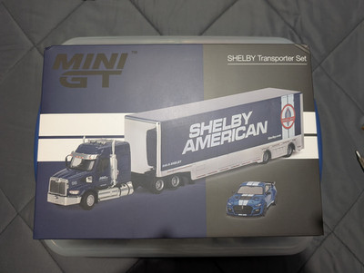 1:64 Mini GT Ford Mustang Shelby Transporter Set