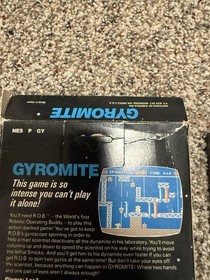 Gyromite 5 Screw NES Hangtab CIB Game Box Manual VERY GOOD CONDITION Retro