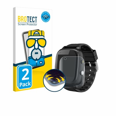 2x Fullscreen für Okyuk 4G Smartwatch kids T5 Matt Display Schutzfolie