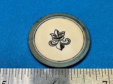 VINTAGE OLD WEST SCRIMSHAW - POKER CHIP-Z-4079
