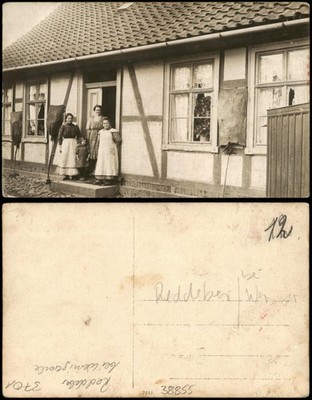 Reddeber Wernigerode Fachwerkhaus mit Personengruppe  Haus 1915 Privatfoto