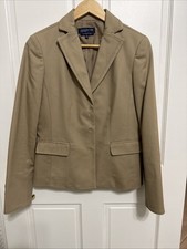 Jones New York Stretch Khaki Blazer Size 8