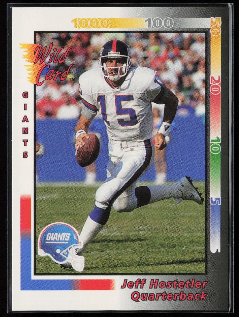 1992 Wild Card #183 Jeff Hostetler