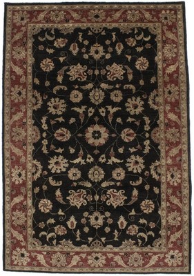6X9 Handmade Agra Jaipur Oriental Rug Vintage Floral Design Thick Pile Carpet
