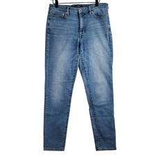 Lauren Ralph Lauren Skinny Jeans Womens 12 Blue Denim High Rise Medium Wash
