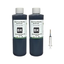 2x250ml Refill Ink Kit Bottles Black For HP 932XL 950XL 952XL 962XL Premium Ink