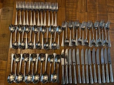 Yamazaki HAMMERSMITH LOT of 64 Pieces Dinner Salad Forks Teaspoons Soup Spoons