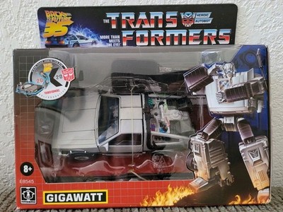 Hasbro Back to the Future 40th Anniversary Gigawatt Delorean Transformer NEW