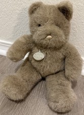Vtg GUND Plush Bear Brown Teddy 1986 Light Brown Stuffed Animal Plush W/ Tag