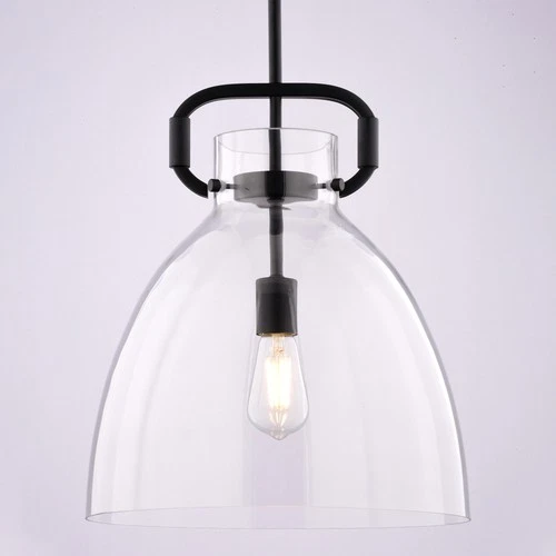 Vaxcel Lighting P0431 Madrona 14"W Pendant - Black - Picture 2 of 12