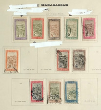 Madagascar 1908 Série Filanzane Neuf et Oblitéré