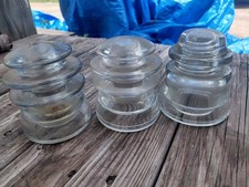 Glass Insulator Armstrong's T.W Made In USA. 24/48 Mix Lot