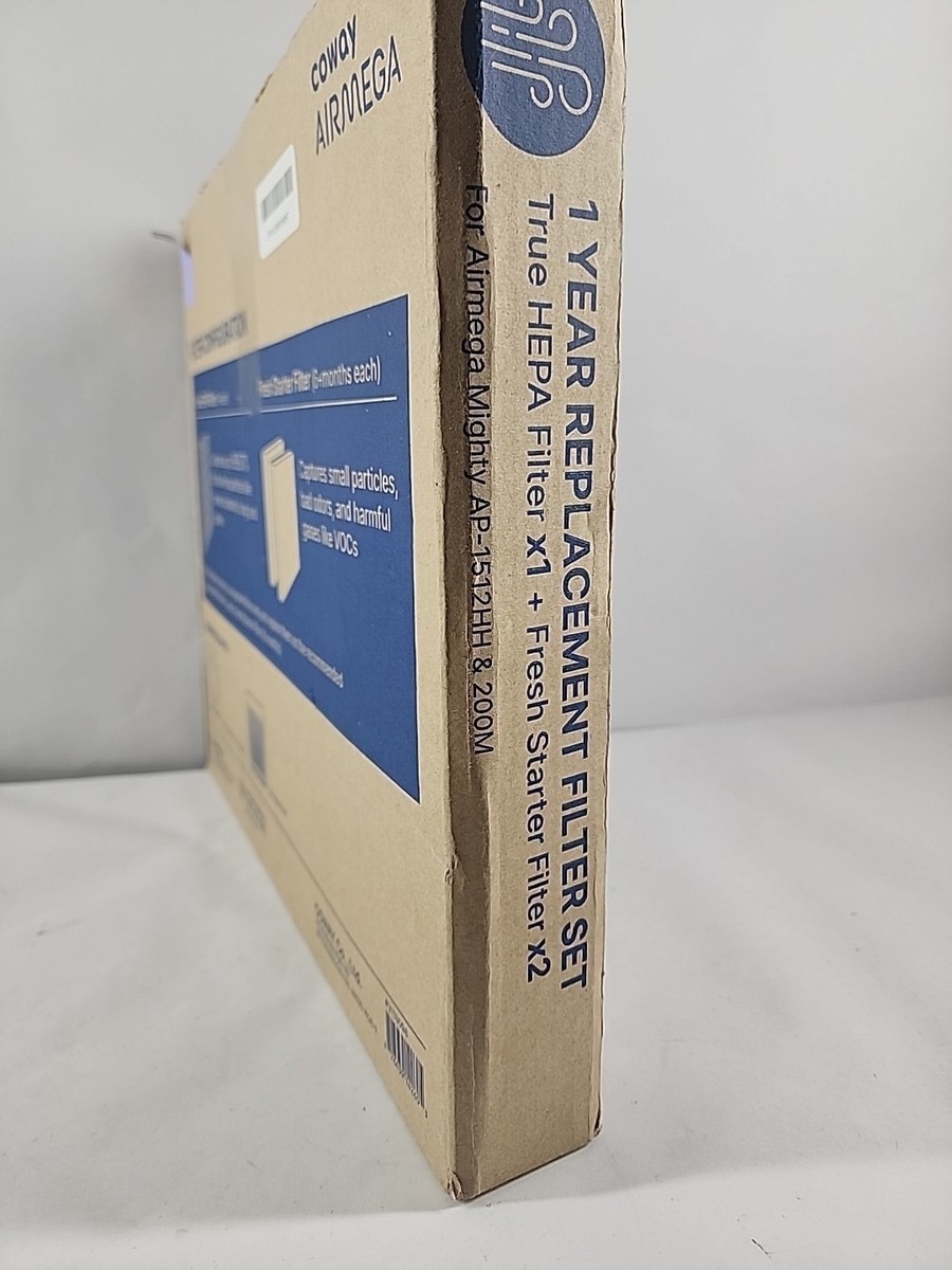 APPLIANCEMATES AP-1512HH Replacement Filter for Coway Airmega 200M AP-1512HH, AP1512HH, AP-1518R, AP-1519P, 1 HEPA and 4 Carbon Filters, Part # 3304899