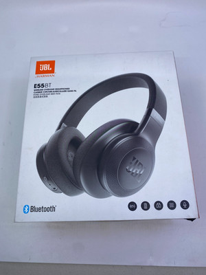 JBL E55BT Over-ear Wireless Headphones Black--Open Box, Tested