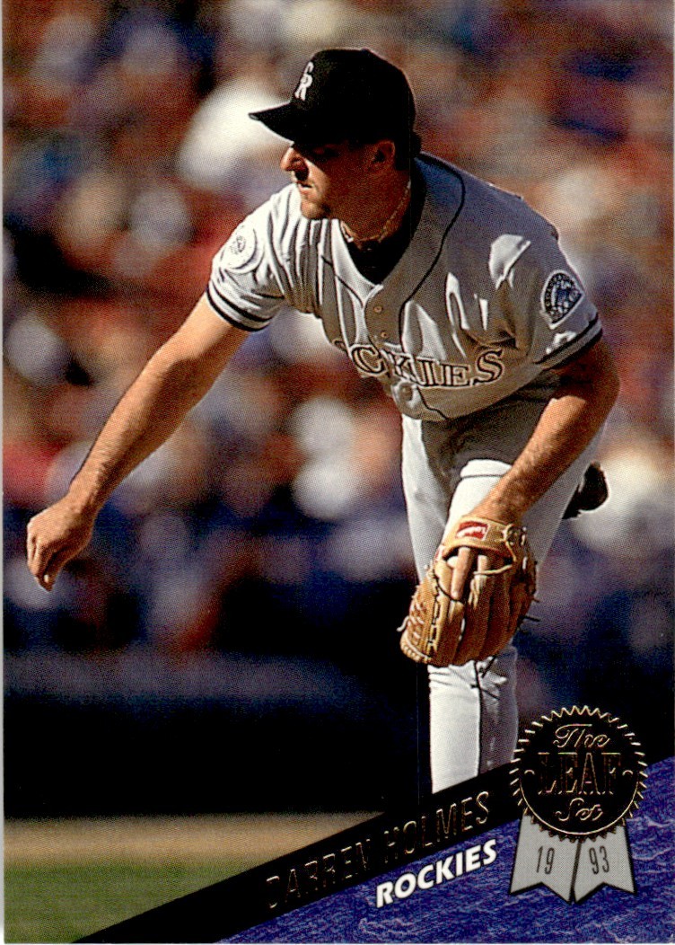1993 Leaf Darren Holmes Colorado Rockies #383 14297