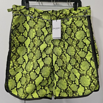 Teddy Vonranson Snakeskin Swim Shorts Trunks Green Men's Size 34 Large Msrp $345
