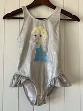 Disney Store Frozen Elsa Swimsuit Girls 9/10
