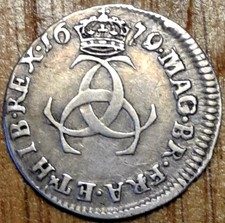 1679 Charles II Maundy Threepence Great Condition 1.4 grams Sterling Silver