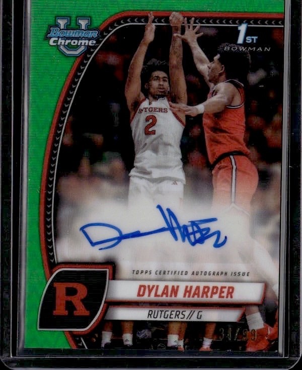 2024-25 Bowman U Chrome - Dylan Harper Green Refractor Auto #22 /99 (AU)(RC)