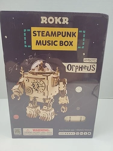 Robotime Steampunk Music box AM601 Orpheus ~ New In Box