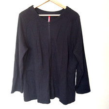 Ruby Ribbon  Womens Full Zip Black  Polyester Spandex Jacket Size Xxl