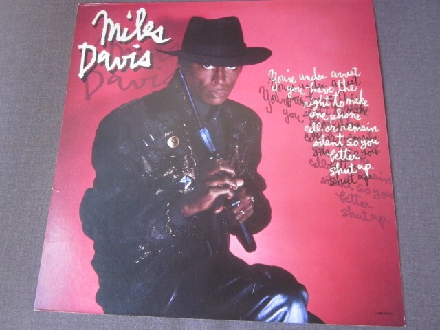 Miles Davis 1985 You're Under Arrest 12x12 Promo Cover 2-Sided Flat Poster