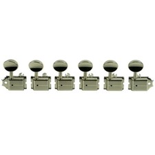 Kluson 6 In Line Deluxe Series Tuners KD-6B-NMNL No line Nickel