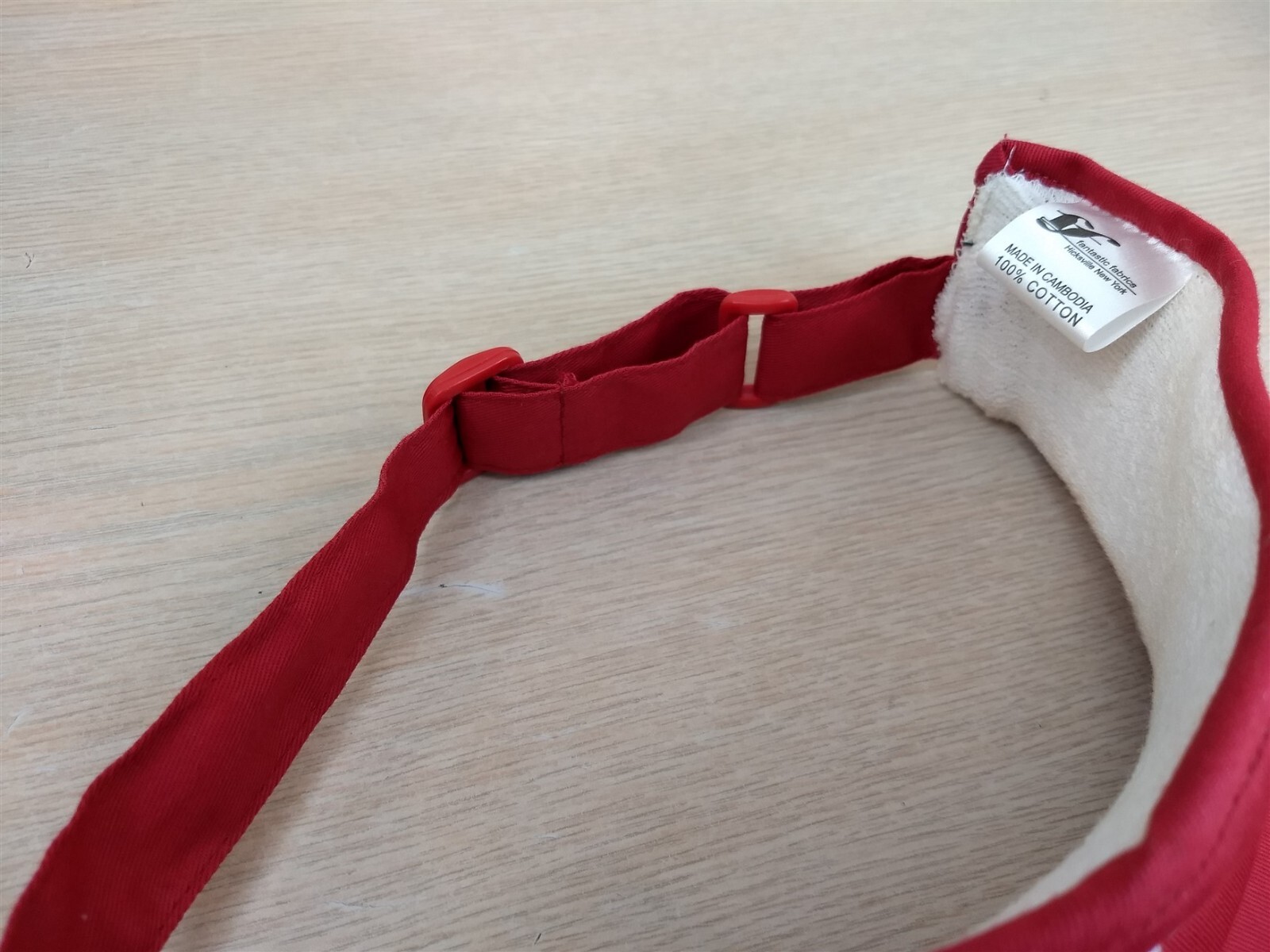 OKI ADJUSTABLE STRAPBACK SUN VISOR/CAP, RED, ELEC… - image 11