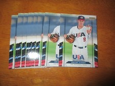 Lot (10) BRADY AIKEN Card #25 Indians 2013 Panini USA Baseball Box Set