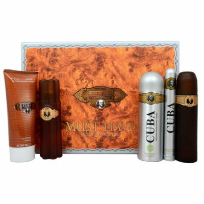 Cuba Must Have Gold 5 PCS Eau de Toilette Gift Set For Men Brand New