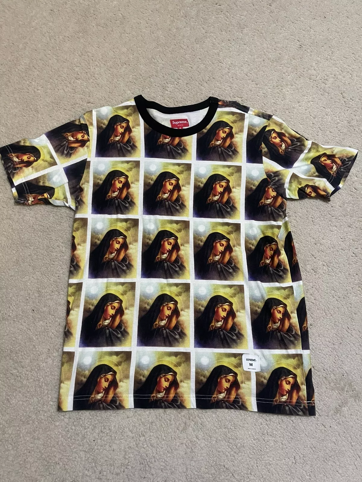 T shirt Supreme Virgin Mary haut FW13 automne hiver 2013 taille : M 100 % authentique