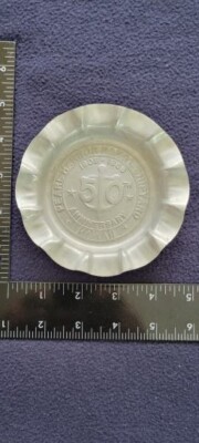 VINTAGE US NAVY PEARL HARBOR NAVAL SHIPYARD 50th ANNIVERSARY (1908-1958) ASHTRAY