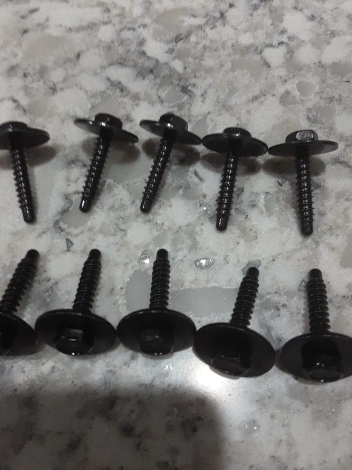 10 TORNILLOS DELANTAL GUARDABARROS OEM PARA CAMIONES MOPAR RAM JEEP CHEROKEE WAGONEER DART ETC Foto 2 de 2