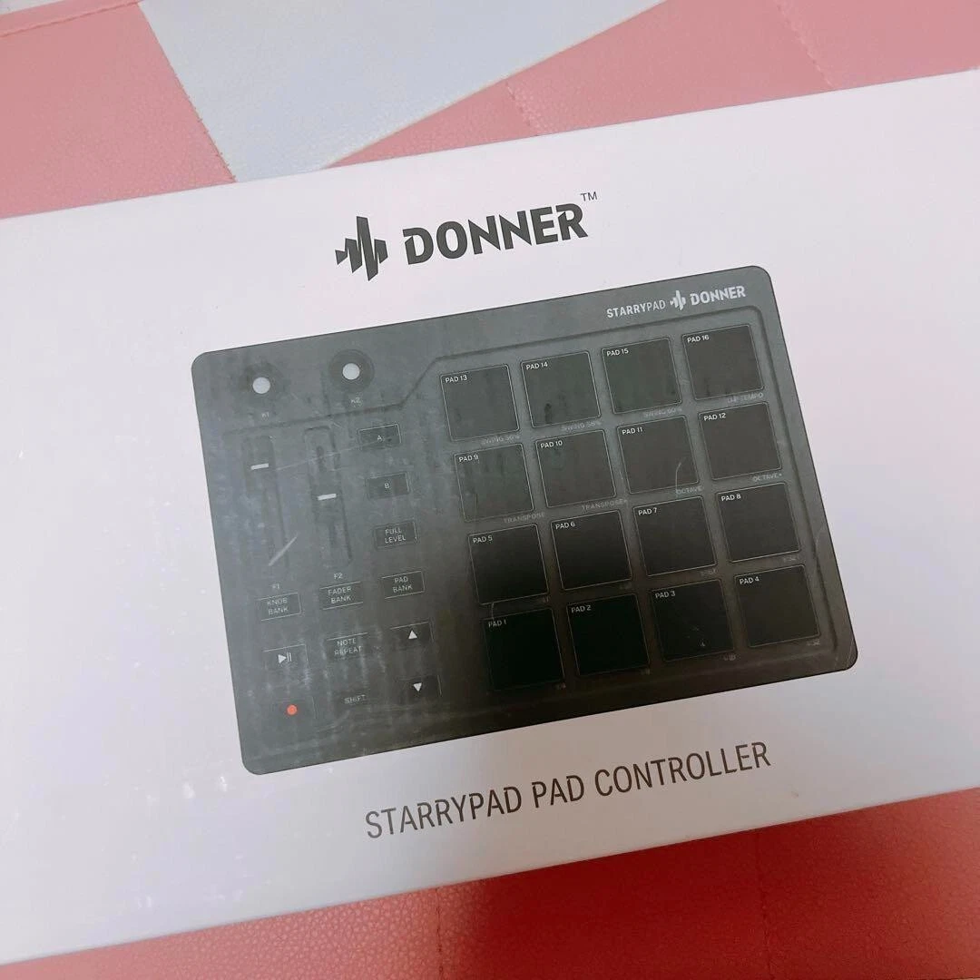 Donner MIDI Pad Beat Maker Machine Professional, Drum Machine with 16 Beat  Pads, 2 Assignable Fader & Knobs and Music Production Software, USB MIDI