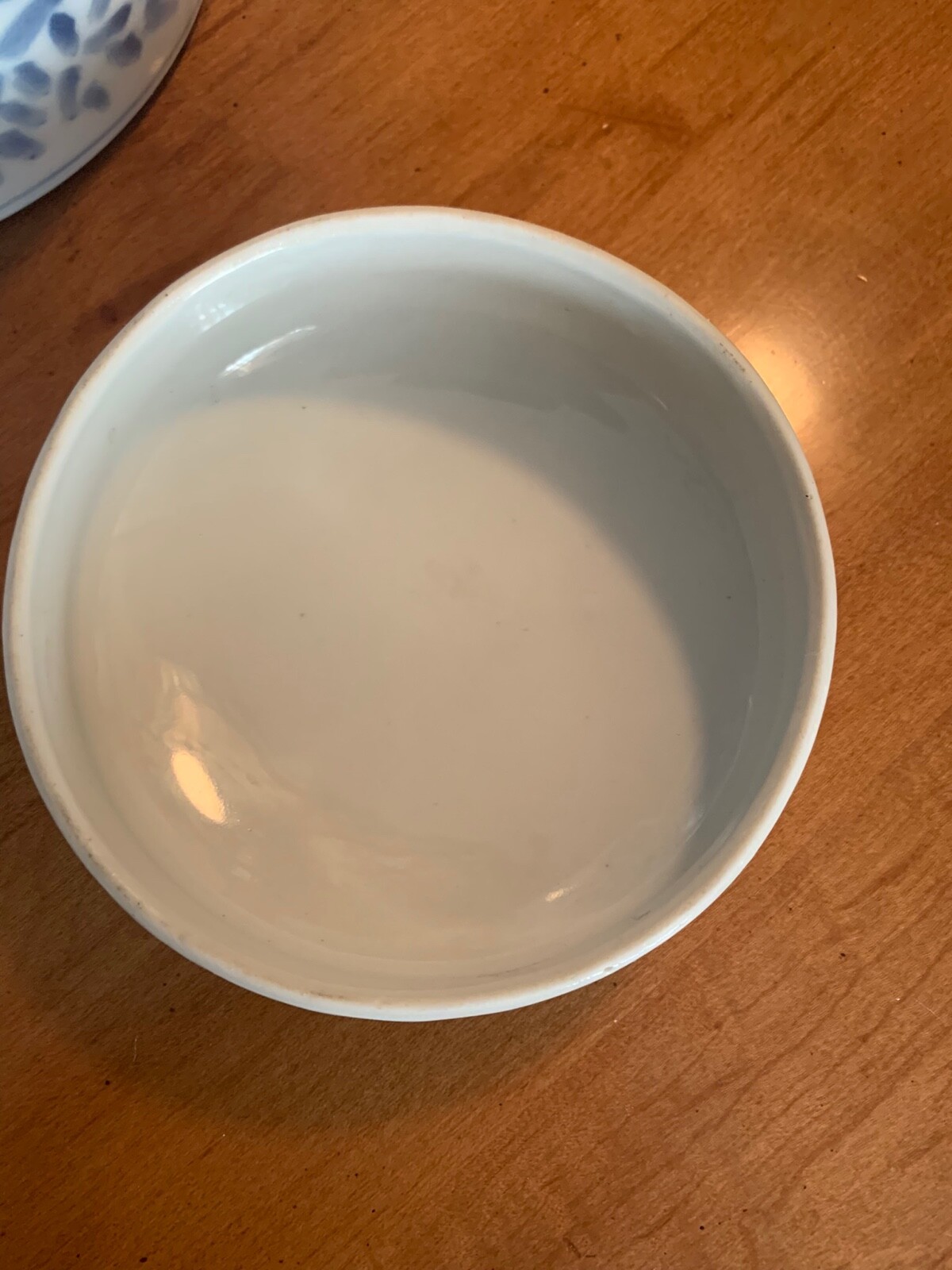 Vintage Chinese Double Happiness Ginger Jar Blue White Excellent 10.5” 