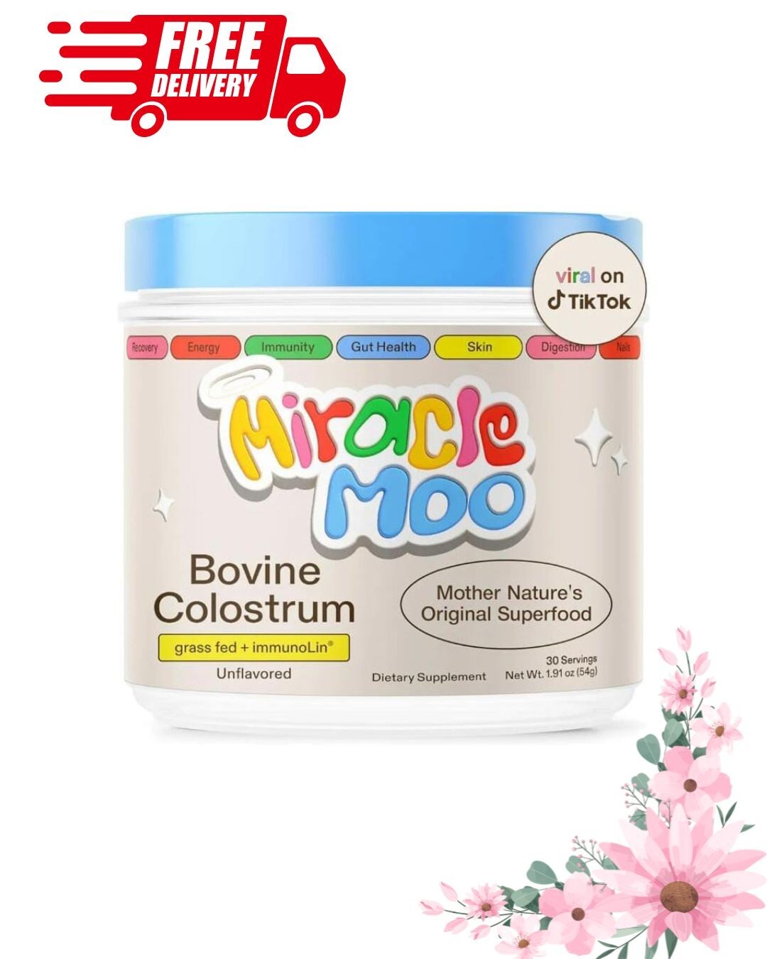 Miracle Moo for Colostrum Supplement for Gut Health  - USA