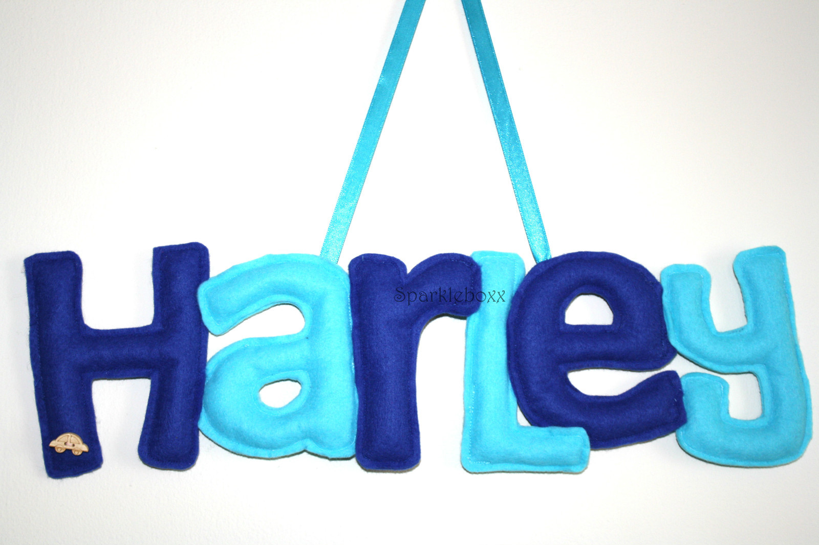 Personalised Baby Name Nursery boy girl christening wall fabric letters