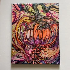 Original Surrealist Art Painting by Nicholas Nick & Suzie Sea - Bizarre Trippy