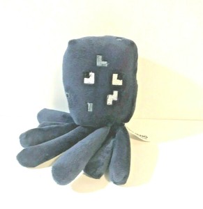Mojang Minecraft 7 Blue Squid Plush Octopus Stuffed Animal Toy Ebay