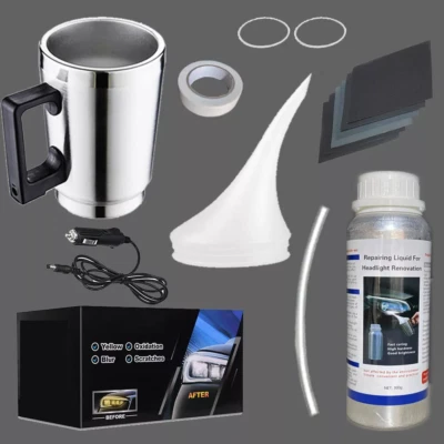 BETTER-CAR9091 300g Completo Lucidatura Rinnova Fari Auto Elimina Graffi Fanali Professionale