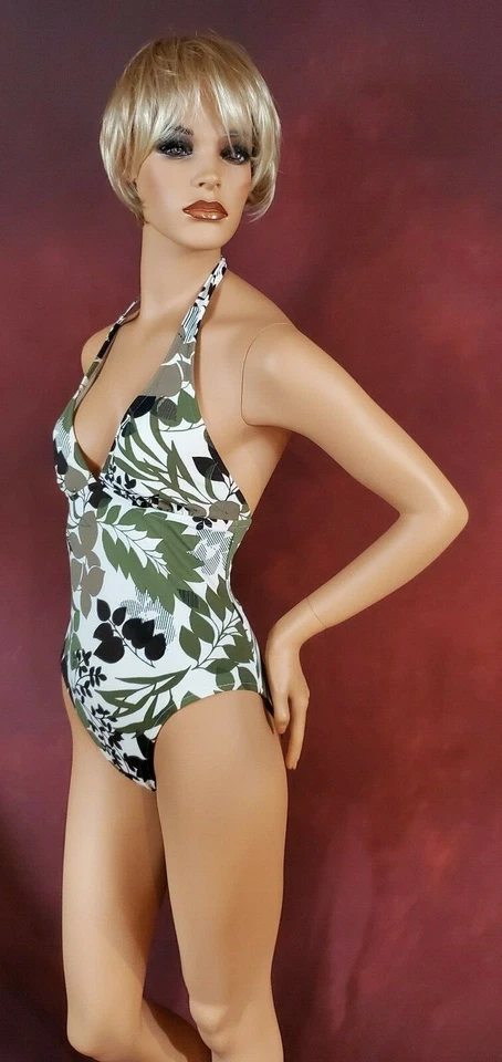 Купальник женский PS 4/6 цельный Catalina оливковый коричневый цвета слоновой кости - Изображение 2 из 3