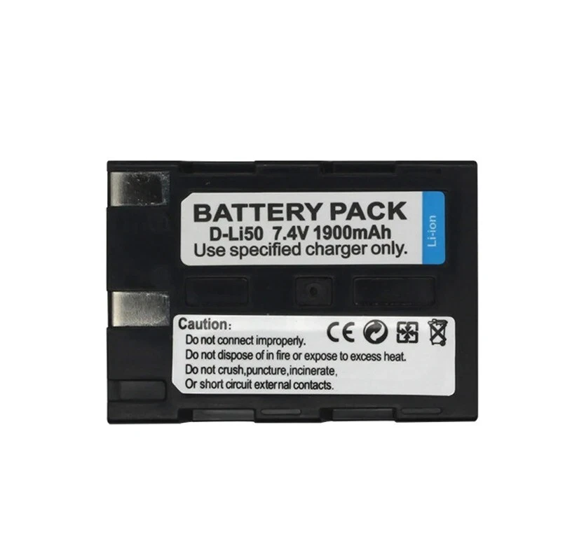 Batería para Pentax D-Li50 K10 K10D K20D Sigma BP-21 SD1 Merrill SD14 1900mah Foto 4 de 4