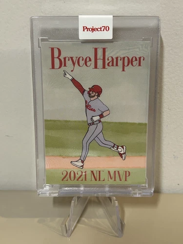 2021 Topps Project 70 Card Bryce Harper #830 Philadelphia Phillies by Oldmanalan