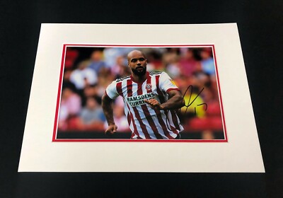 David McGoldrick SIGNIERTES SUFC Fotomontierung 16 x 12 Zoll Sheffield United + + Händler Echtheitszertifikat