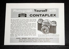 1955 OLD MAGAZINE PRINT AD, PHOTOGRAPH YOURSELF, ZEISS IKON CONTAFLEX CAMERA 