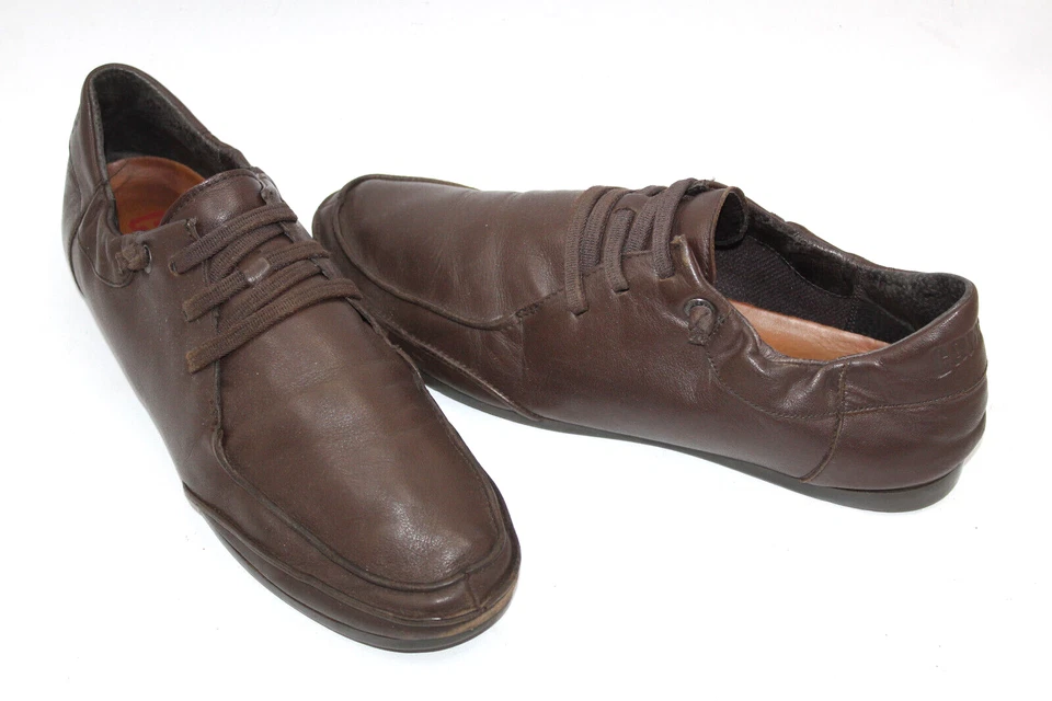 Camper Chaussures Hommes Sz 8.5 Europe 42 Marron Cuir S9009 - Photo 2/4