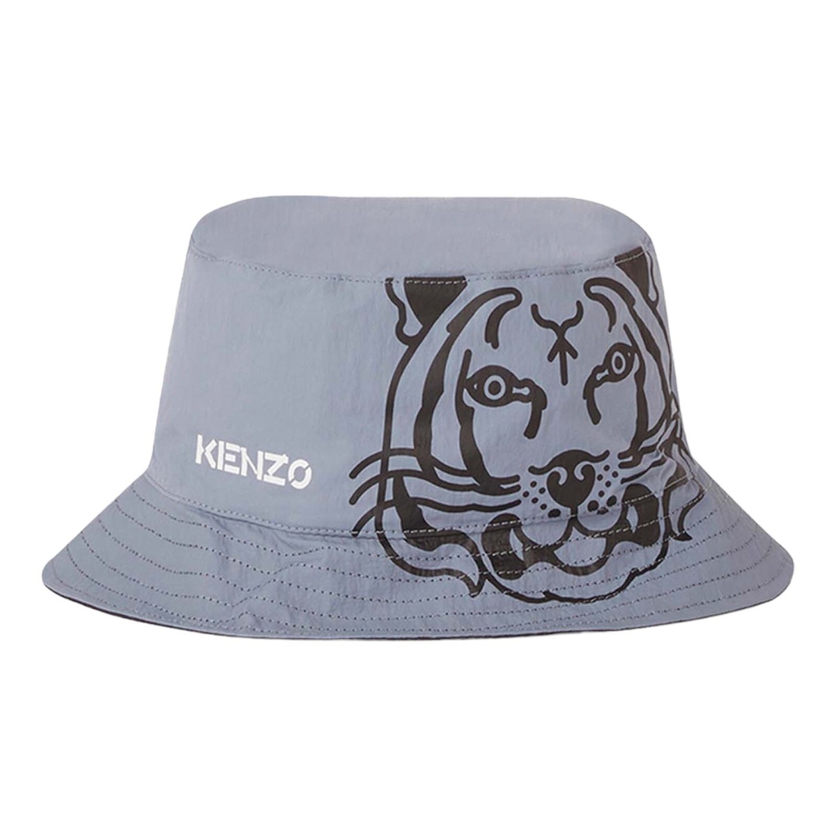 【大人ストリート】KENZO Tiger Logo BUCKET HAT Kenzo Tiger Logo Reversible Bucket Hat FC55AC405F35 Glacier